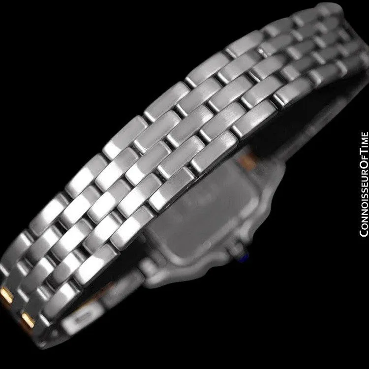 Cartier Panthere Two-Tone Mens Midsize / Unisex Watch, Date - Stainless Steel & 18K Gold - W25028B6