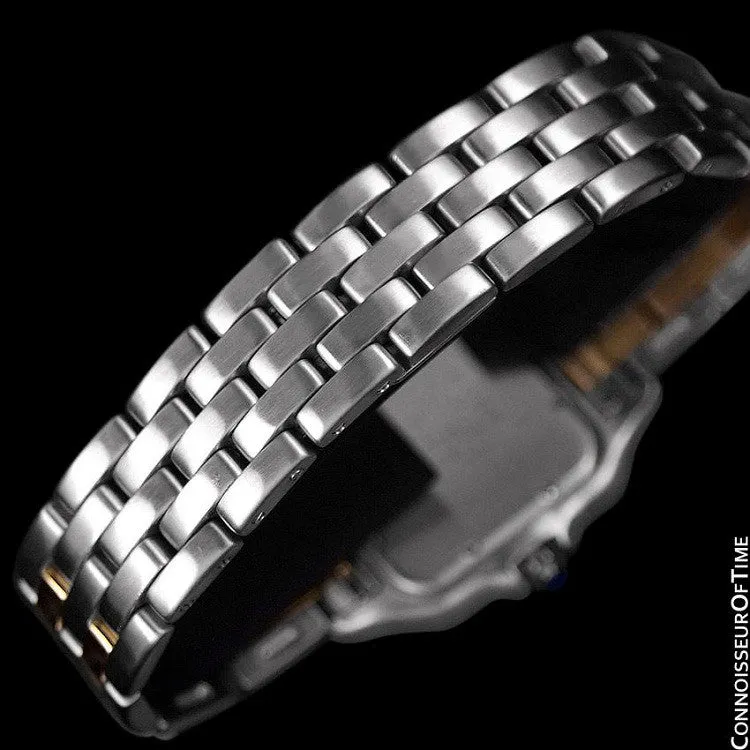Cartier Panthere Two-Tone Mens Midsize / Unisex Watch, Date - Stainless Steel & 18K Gold - W25028B6