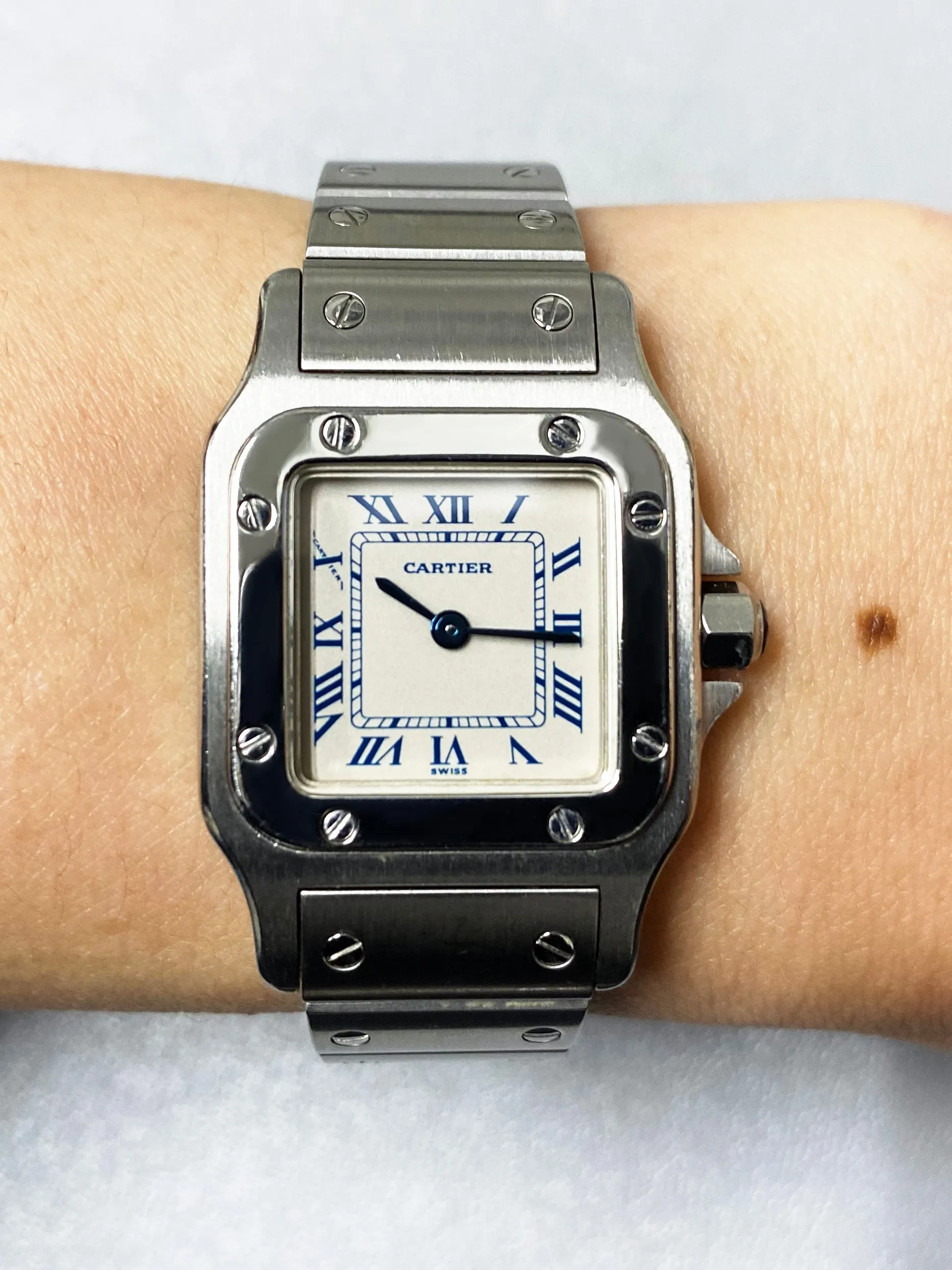 Cartier Santos Galbee 1565 Stainless Steel Ladies Watch