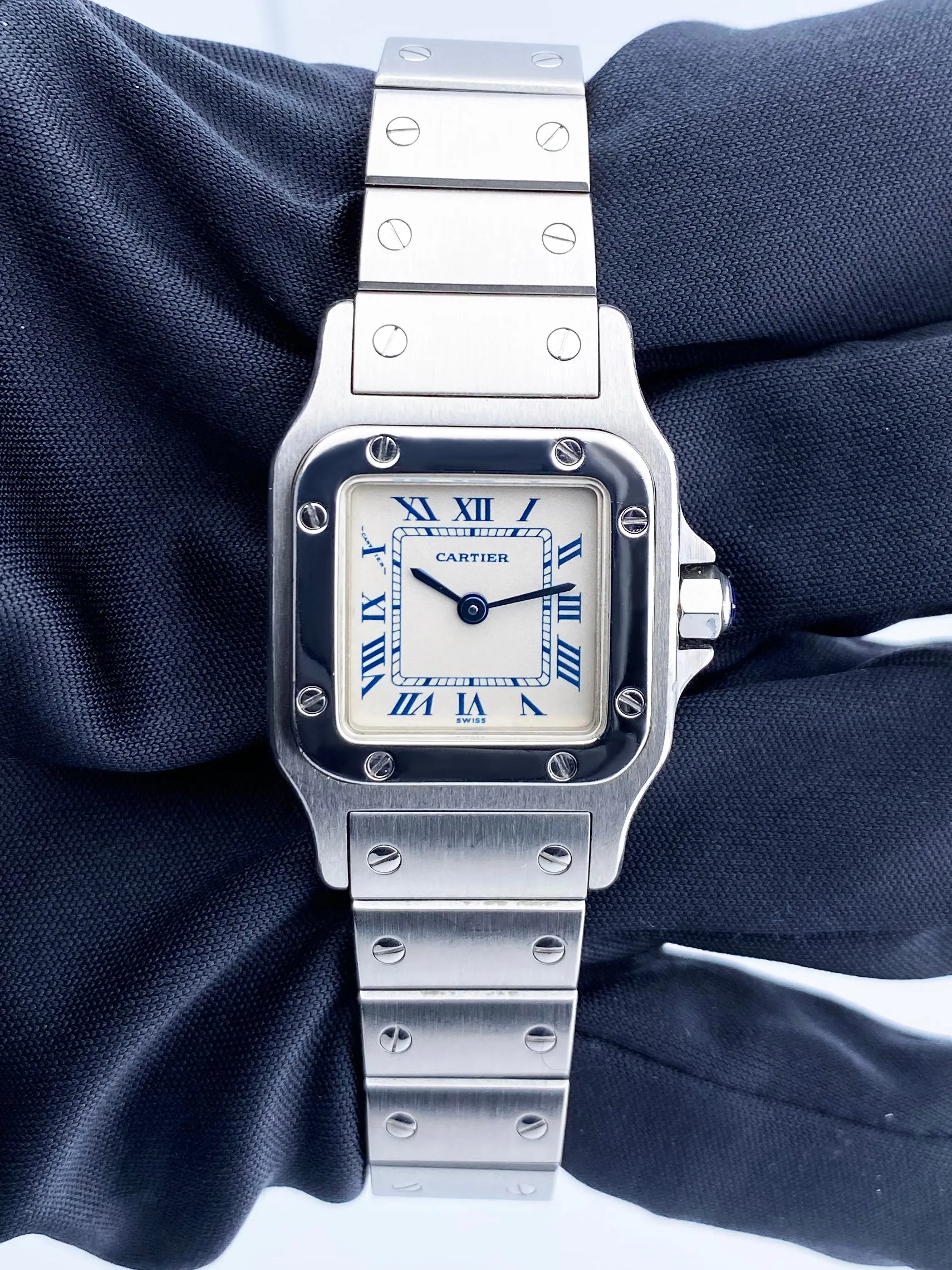 Cartier Santos Galbee 1565 Stainless Steel Ladies Watch