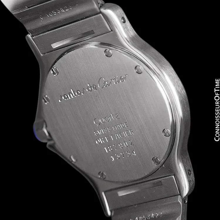 Cartier Santos Octagon Mens (Midsize) Quartz Watch - Stainless Steel & 18K Gold