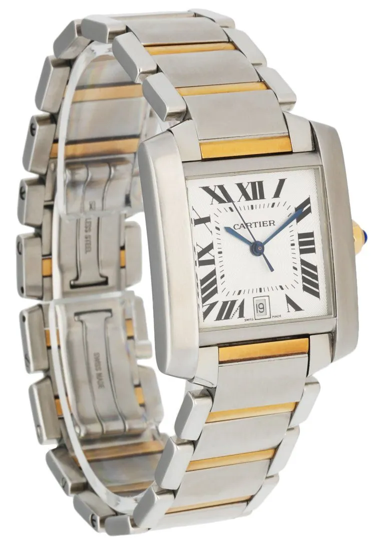 Cartier Tank Francaise 2302 / W51005Q4 Two Tone Automatic Box & Papers