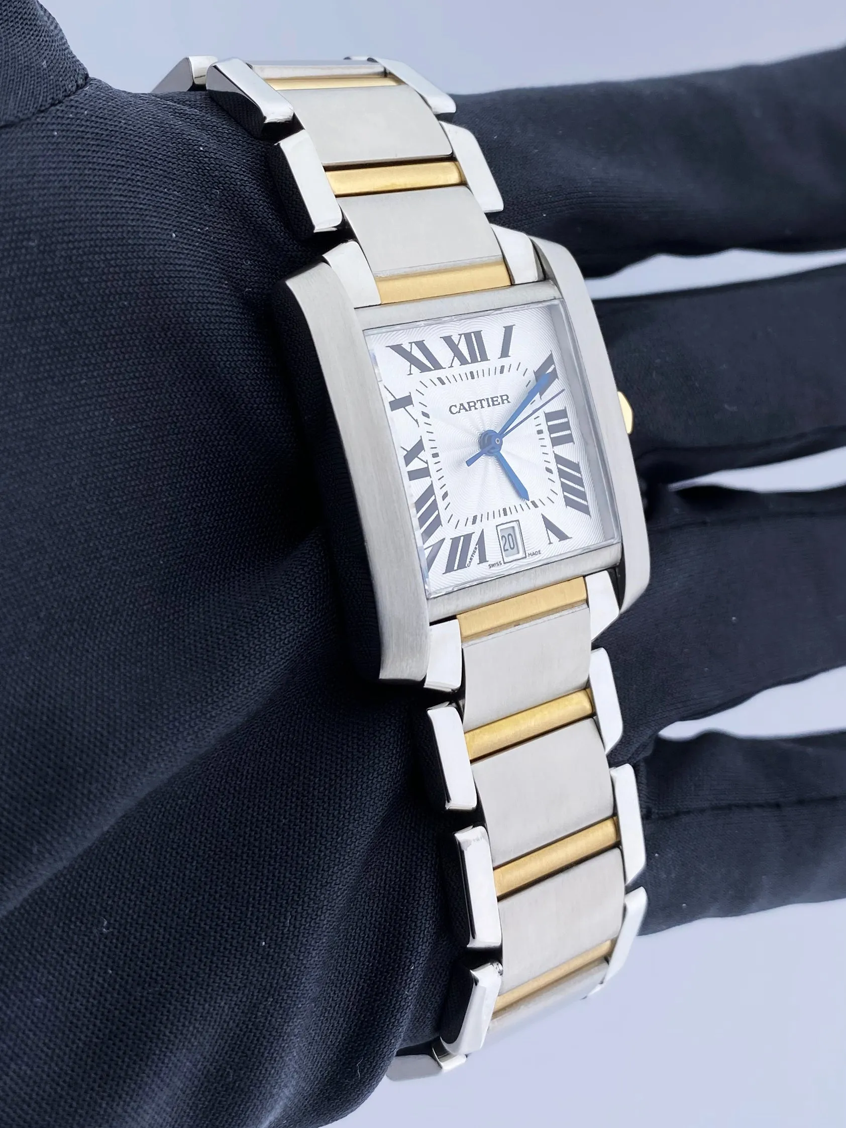 Cartier Tank Francaise 2302 / W51005Q4 Two Tone Automatic Box & Papers