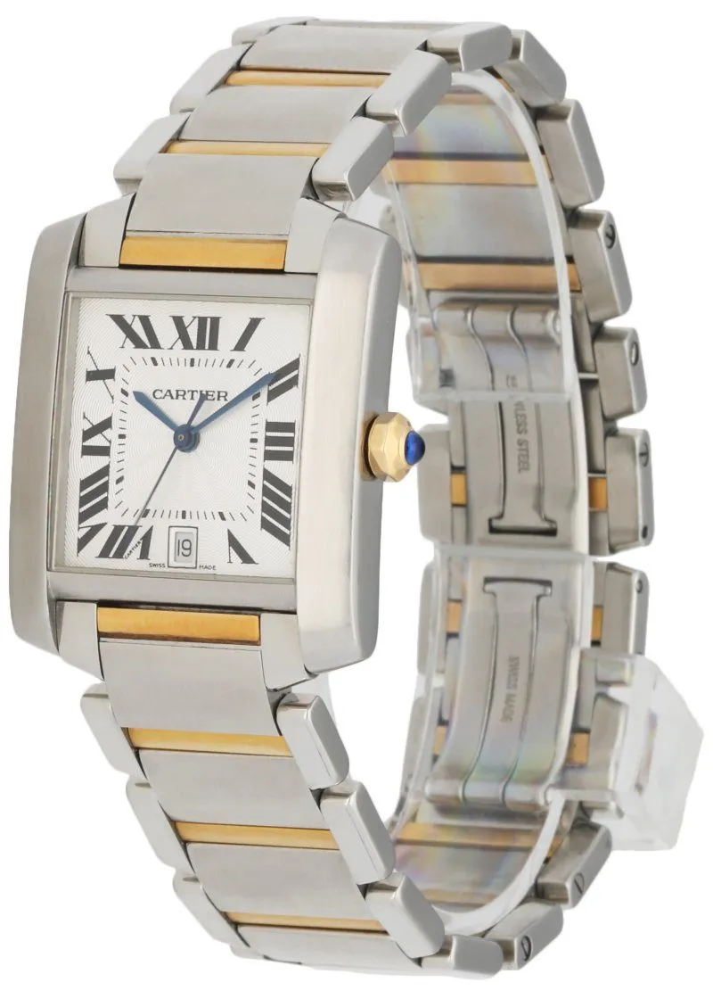 Cartier Tank Francaise 2302 / W51005Q4 Two Tone Automatic Box & Papers