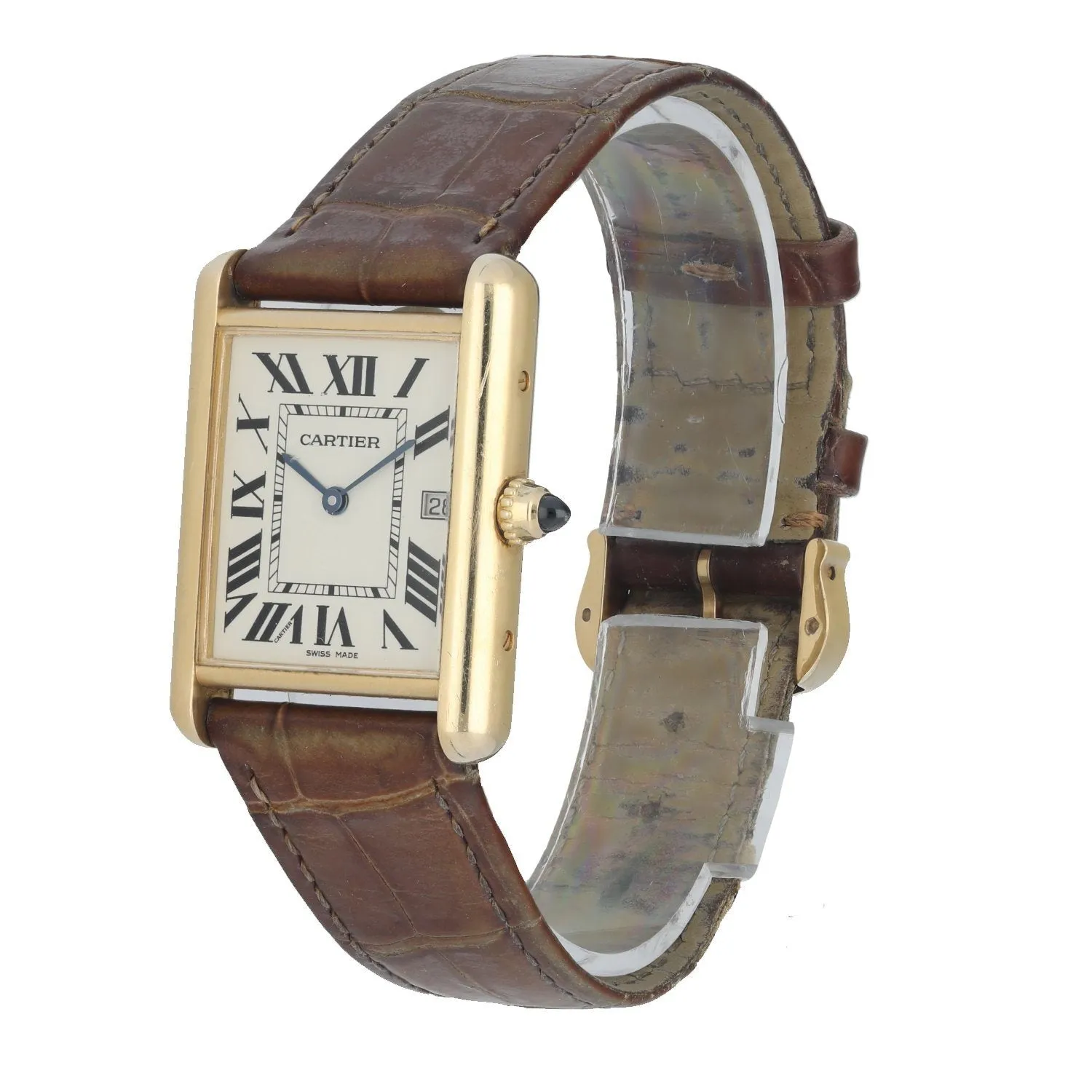 Cartier Tank Louis 2441 18K Yellow Gold Men's Watch