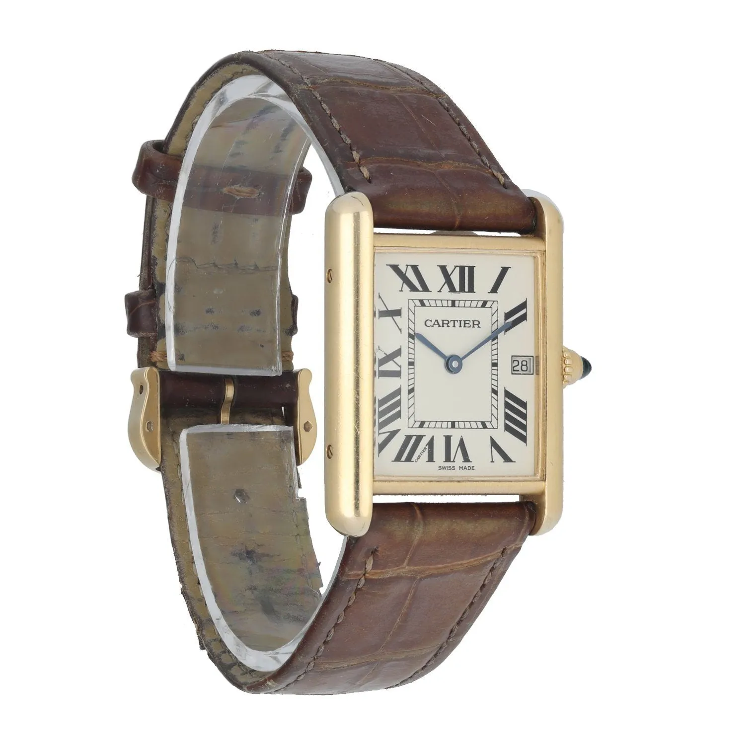 Cartier Tank Louis 2441 18K Yellow Gold Men's Watch