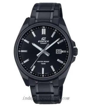 Casio Edifice Men's Watch EFV-150DC-1A  3-Hand Analog Stainless Steel Band Mineral Glass