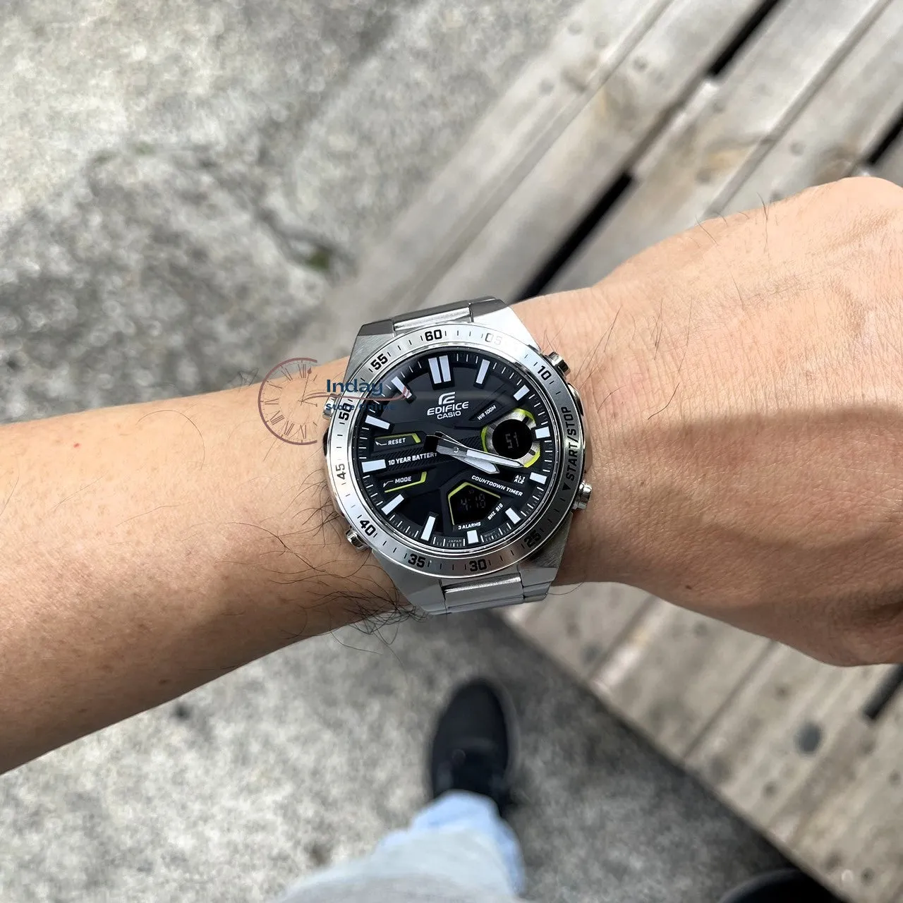 Casio Edifice  Men's Watch EFV-C110D-1A3 Analog-Digital Mineral Glass Battery Life: 10 years