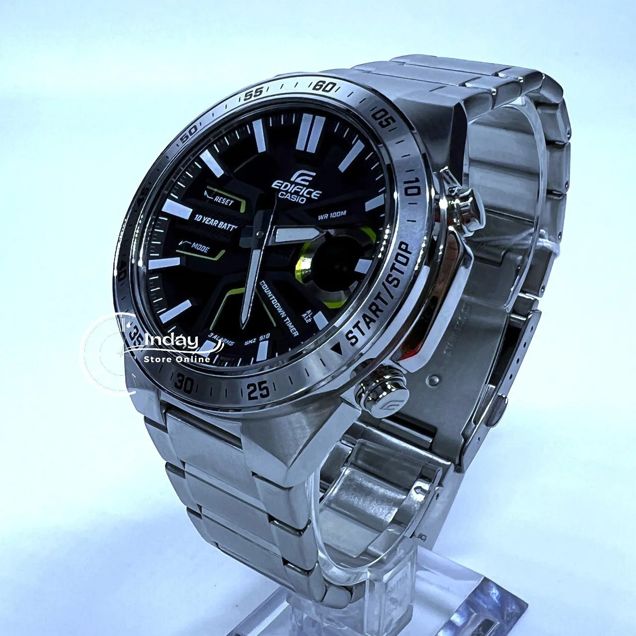 Casio Edifice  Men's Watch EFV-C110D-1A3 Analog-Digital Mineral Glass Battery Life: 10 years