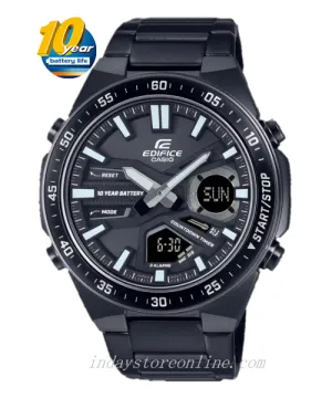Casio Edifice Men's Watch EFV-C110DC-1A Analog-Digital Mineral Glass Battery Life: 10 years