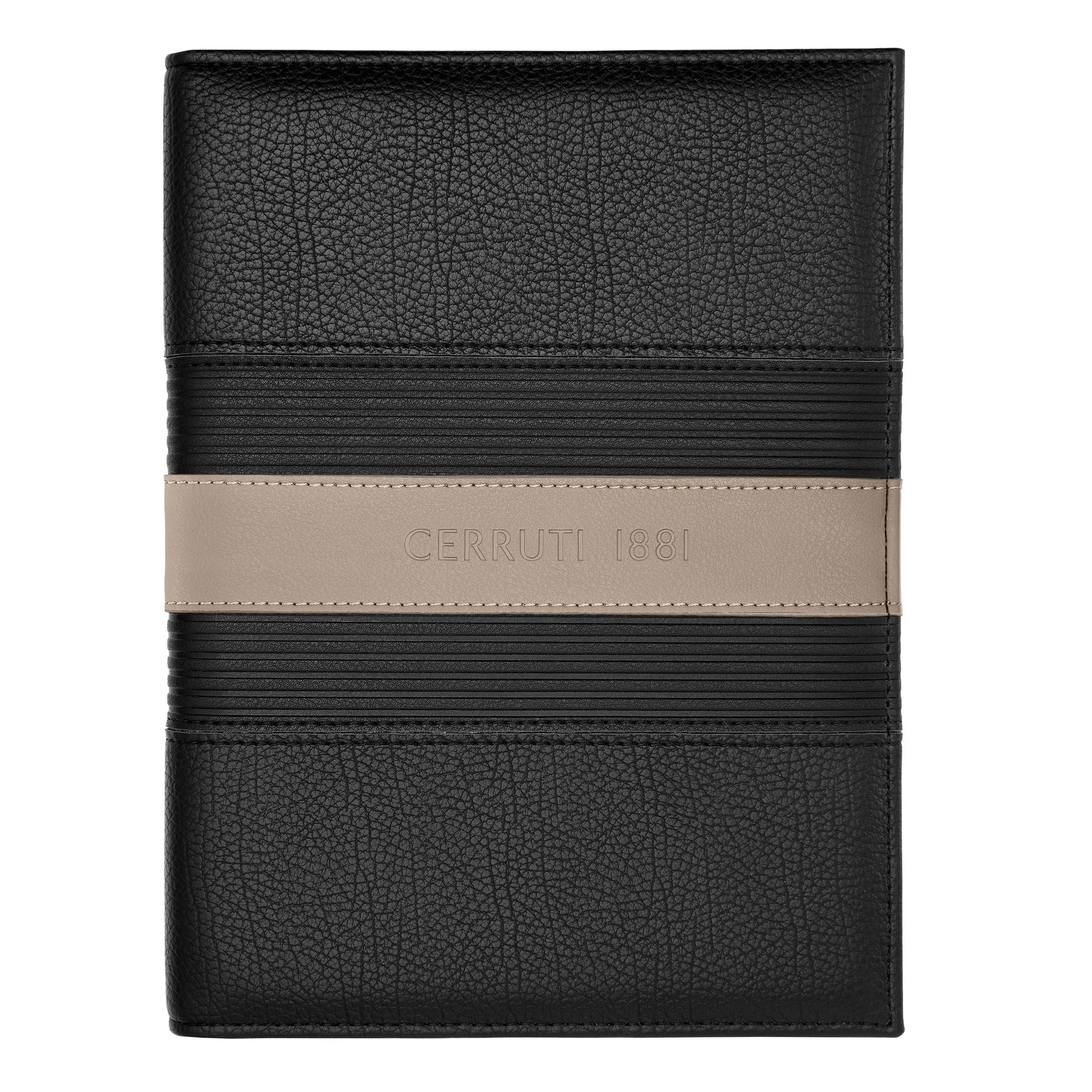 CERRUTI 1881 NDM406X - Folder A5 Delano Taupe & Black