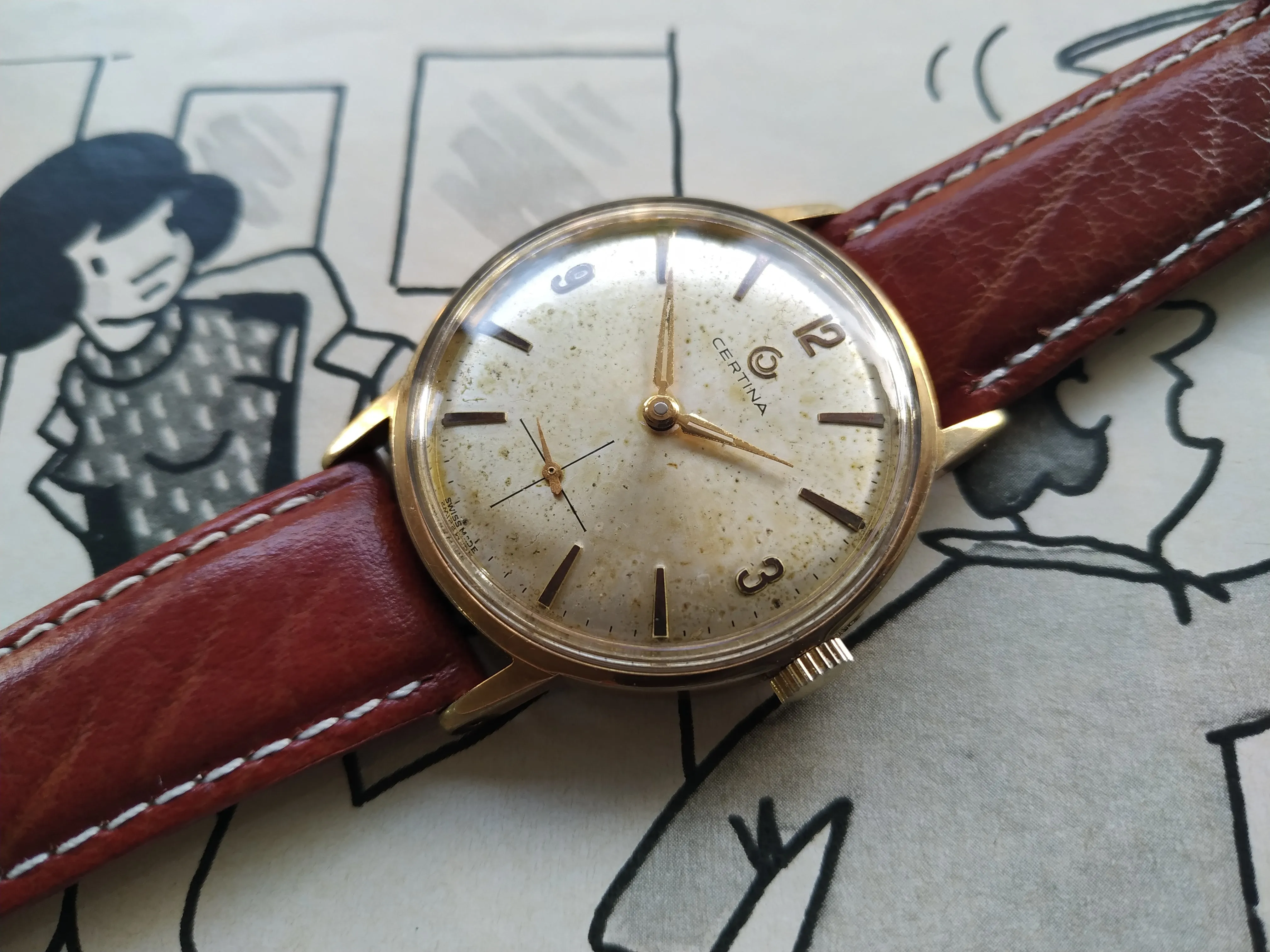 Certina Sub Second Vintage Wristwatch