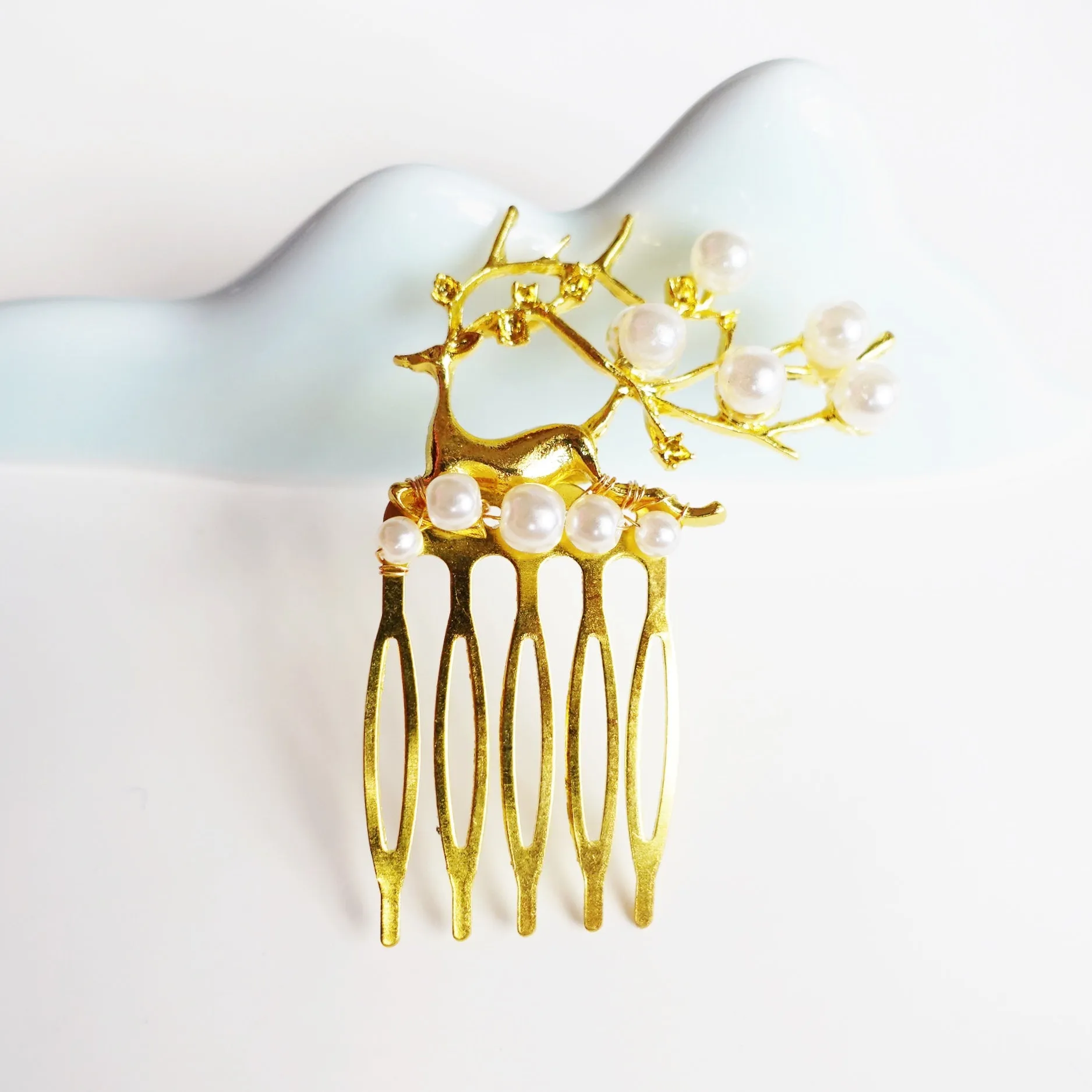 Chinese Divine Deer Hair Comb
