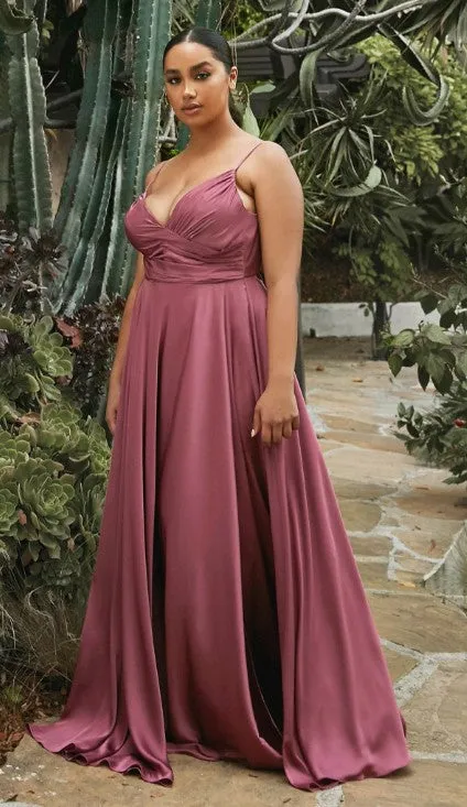 Cinderella Slit Dress V-Neck Dress