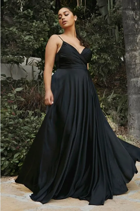 Cinderella Slit Dress V-Neck Dress