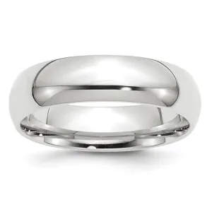 Classic 6mm Comfort Fit Wedding Bands in Rose, White or Yellow 14k Gold