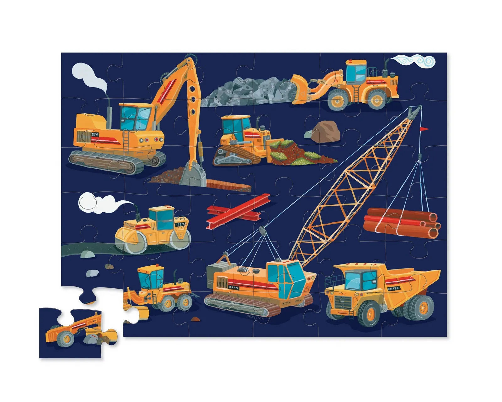 Classic Floor Puzzle - Construction Zone 36pc