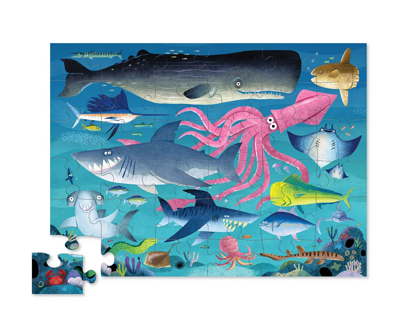 Classic Floor Puzzle - Shark Reef - 36 pieces - 3 