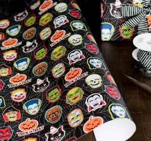 Classic Monster Mask Gift Wrap (1 Sheet)