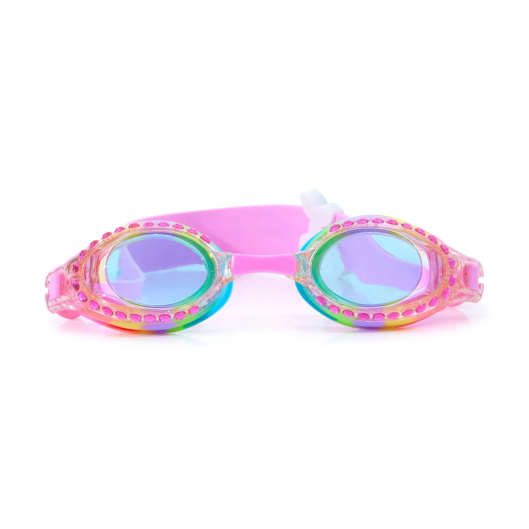 Classic Rainbow Swirl Swim Goggles