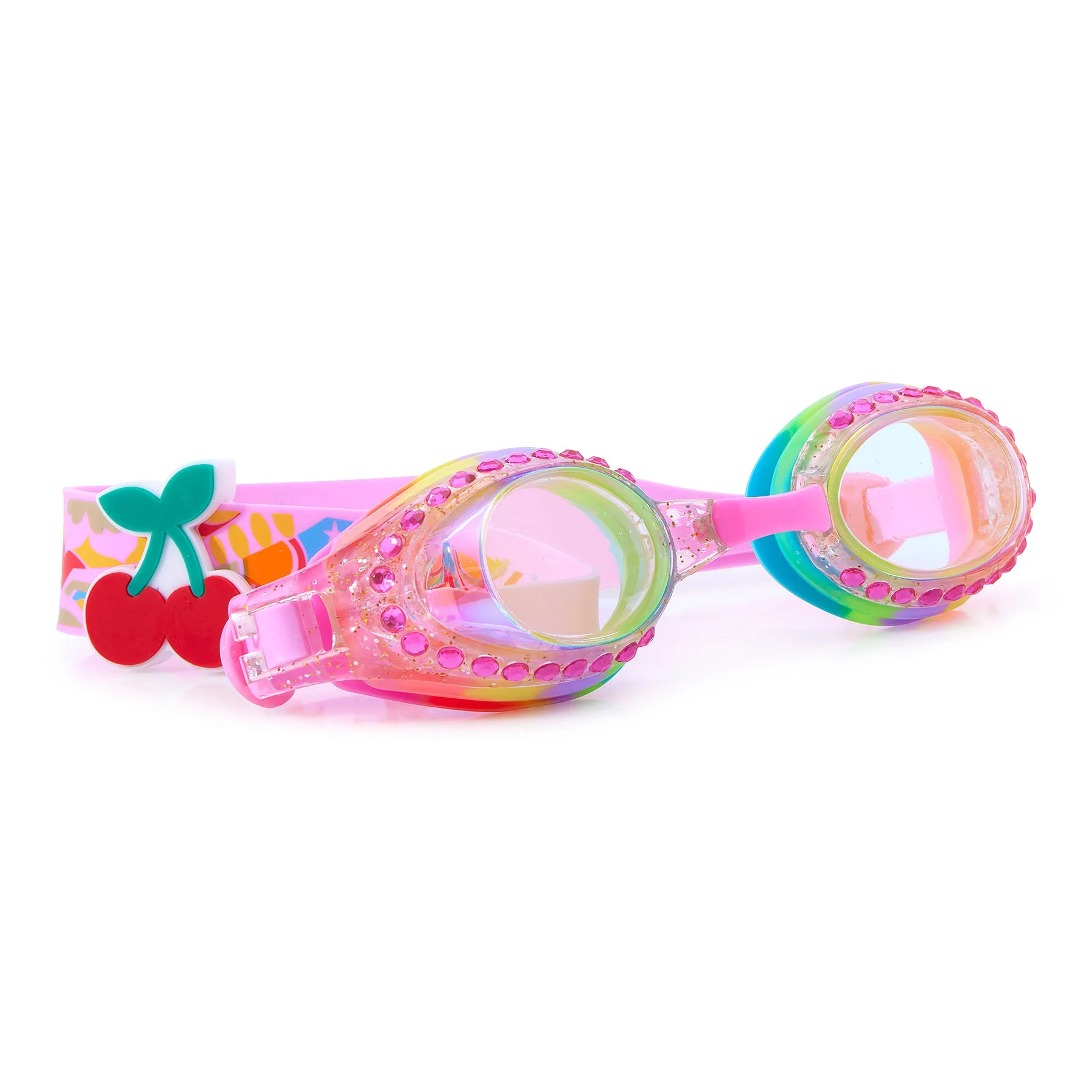 Classic Rainbow Swirl Swim Goggles
