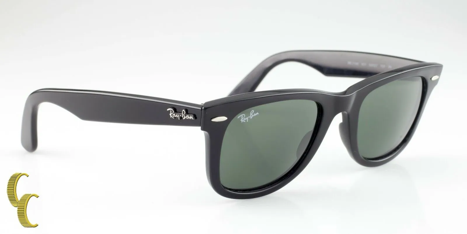 Classic Ray-Ban Black Wayfarer Sunglasses RB2140 w/ Case & Cleaning Cloth