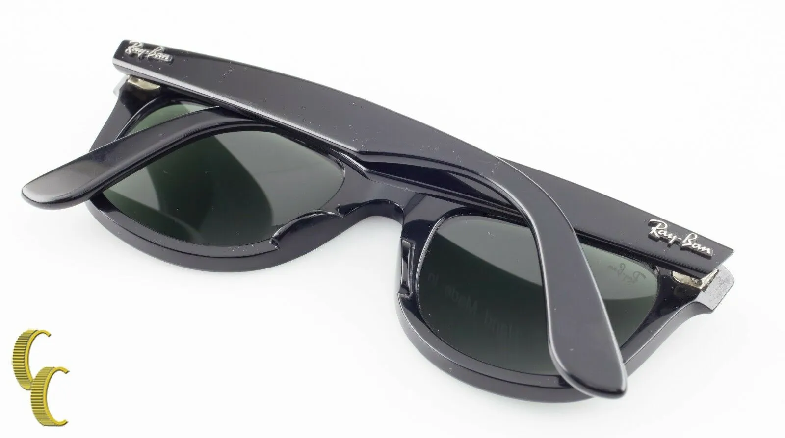 Classic Ray-Ban Black Wayfarer Sunglasses RB2140 w/ Case & Cleaning Cloth