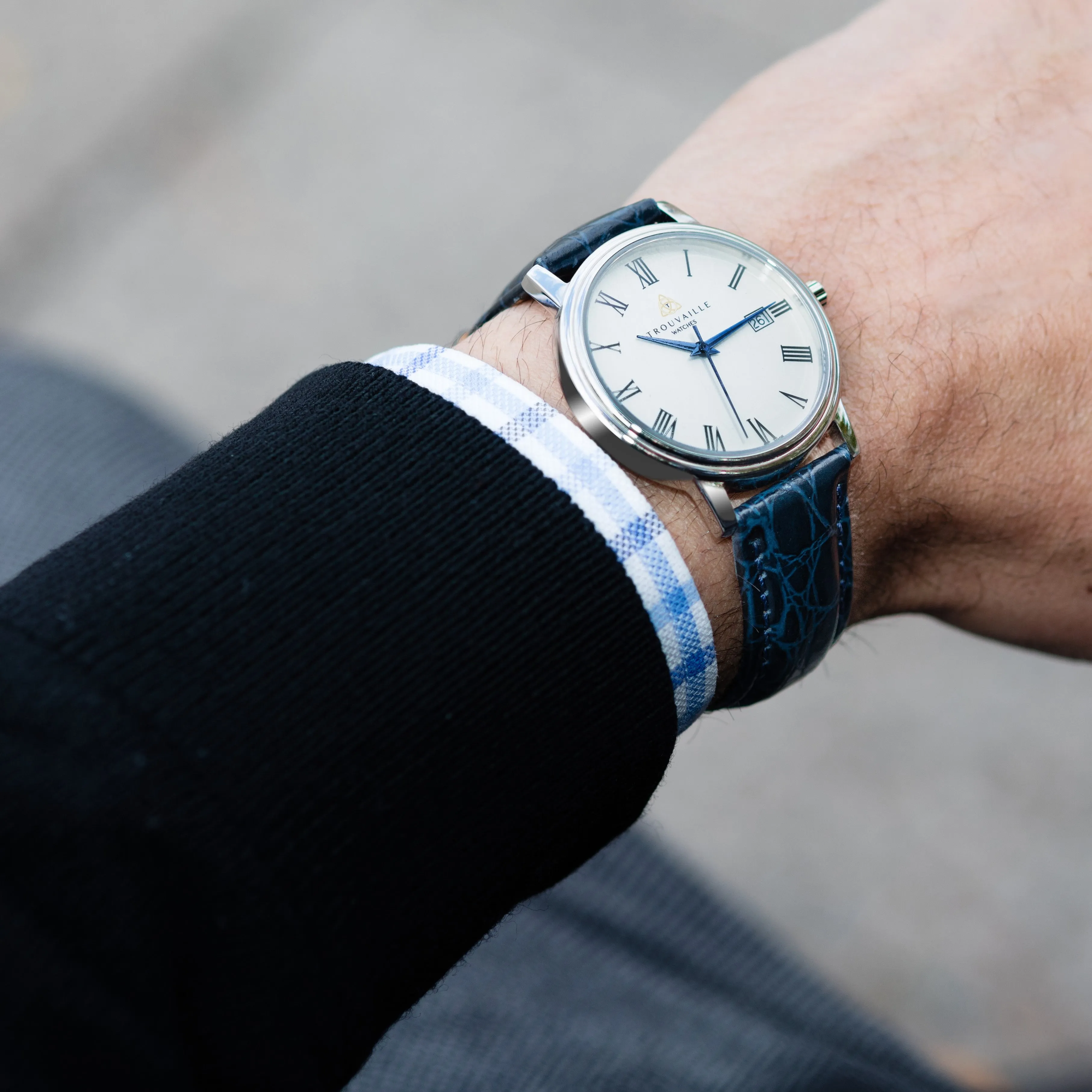 Classic Roman - White Dial Watch Roman Numerals