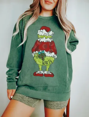 Comfort Colors, Gildan, or Bella Canvas Kiss It - You're A Mean One Funny Christmas - Youth and Adult Sizes