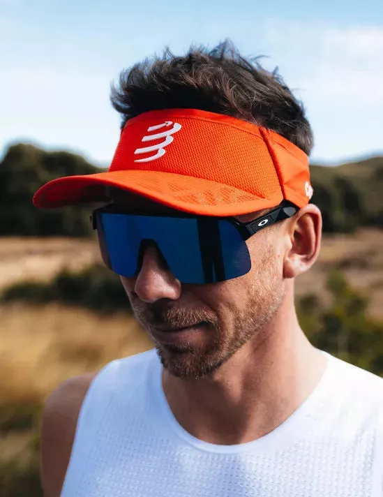 Compressport Spiderweb Ultralight Visor - Core Red/White