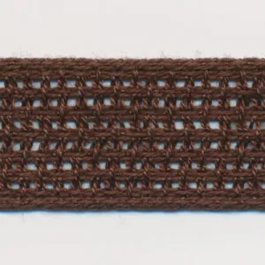 Cotton Mesh Ribbon #36 Dark Brown