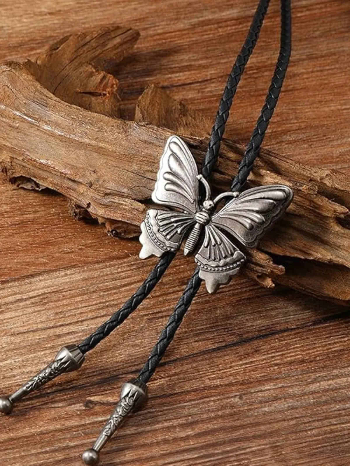 Cowgirl Fun Butterfly Bolo Necklace