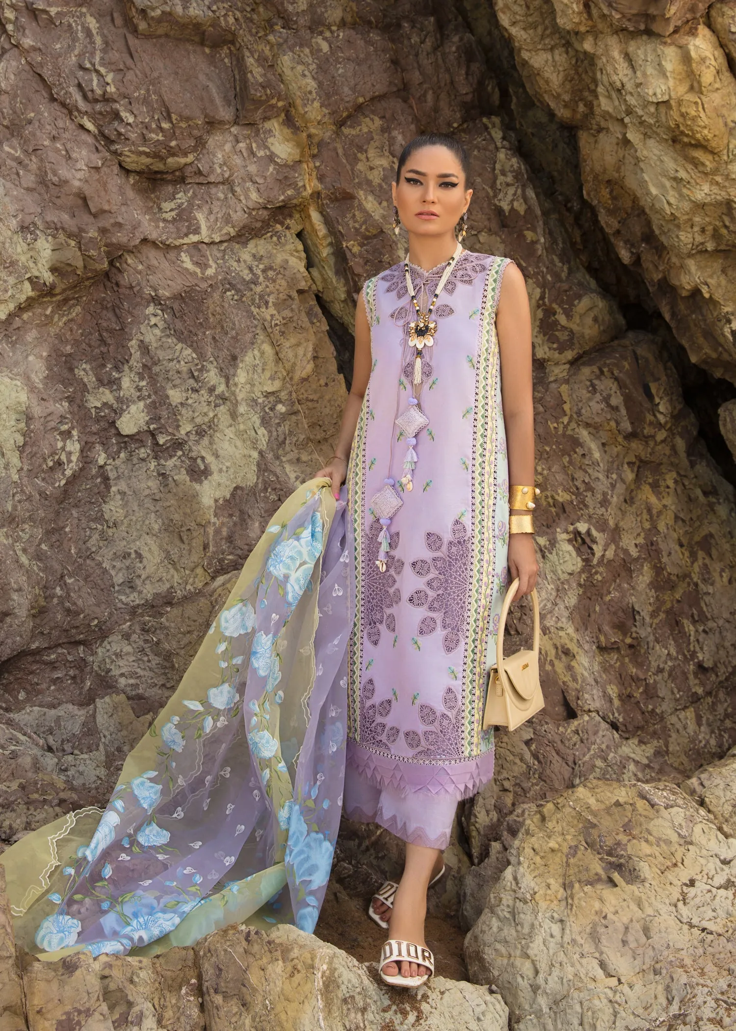 CRIMSON LAWN 2023 BY SAIRA SHAKIRA | An Ode to Cross Stitch