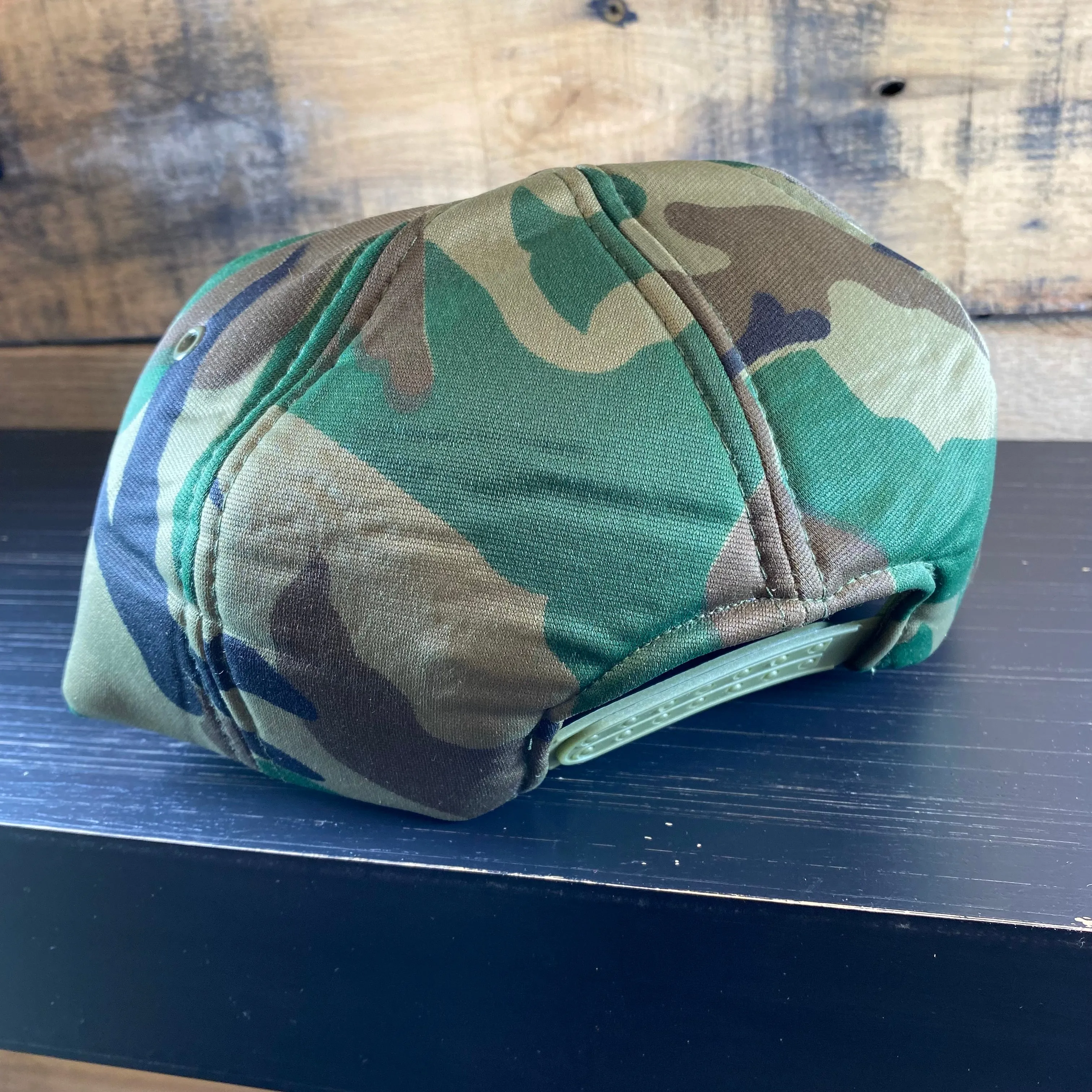 Custom Mallard Duck Hunting Camo Vintage Patch Foam Snapback Cap Hat