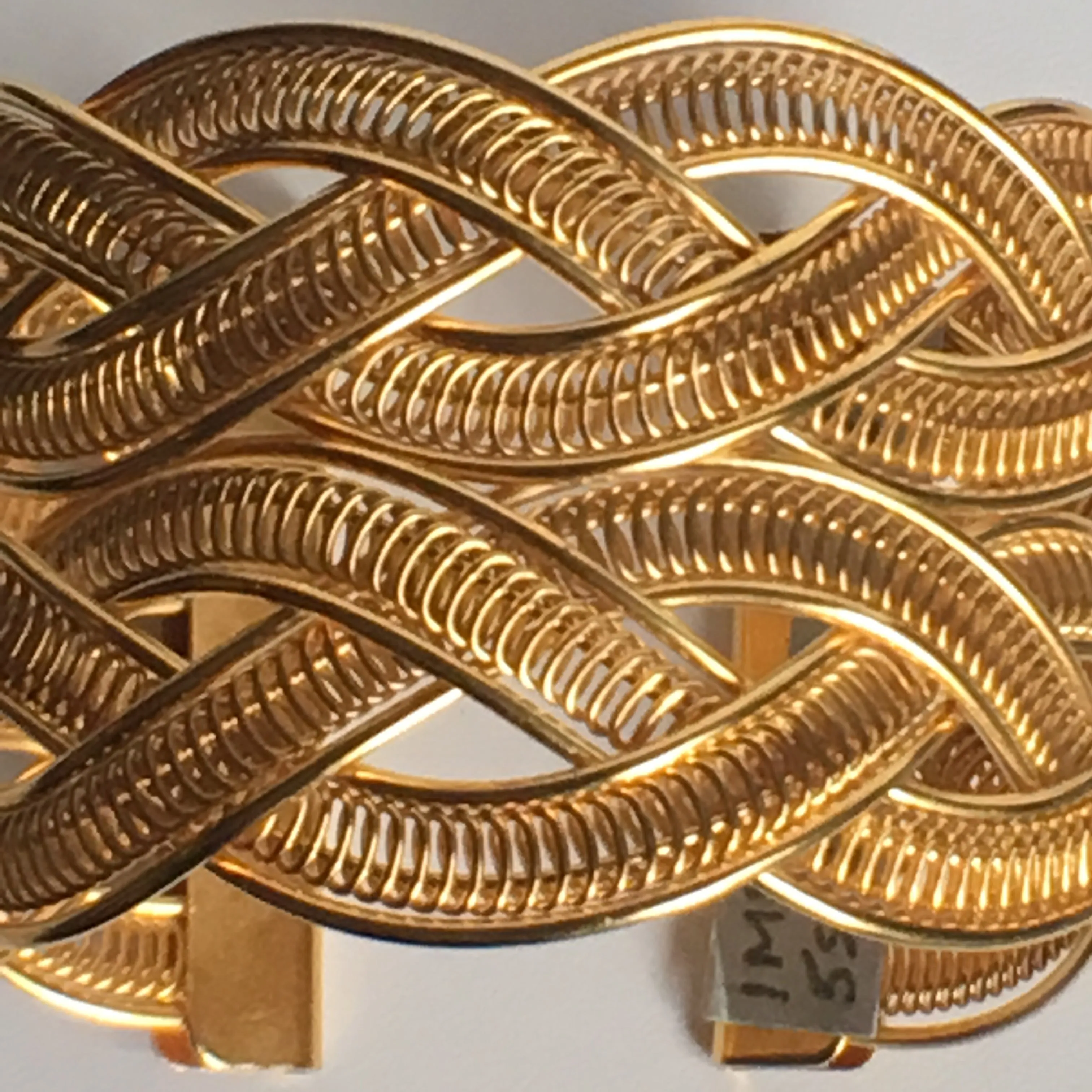 Double Row Braided Cuff Bracelet