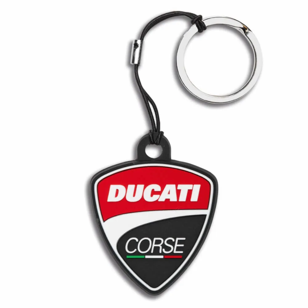 Ducati Corse Shield Rubber Key Ring