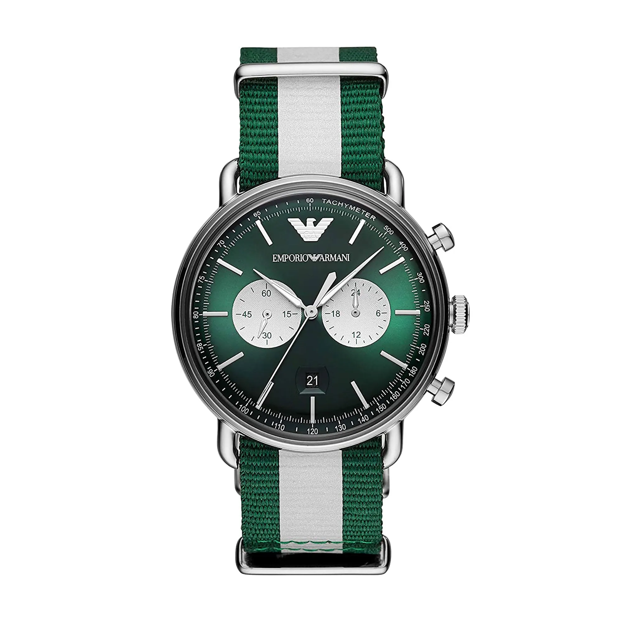 EMPORIO ARMANI Men's Aviator Fashion Quartz Watch