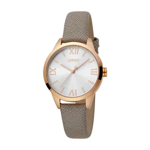 Esprit Women's Pointy Fashion Quartz Leather Strap