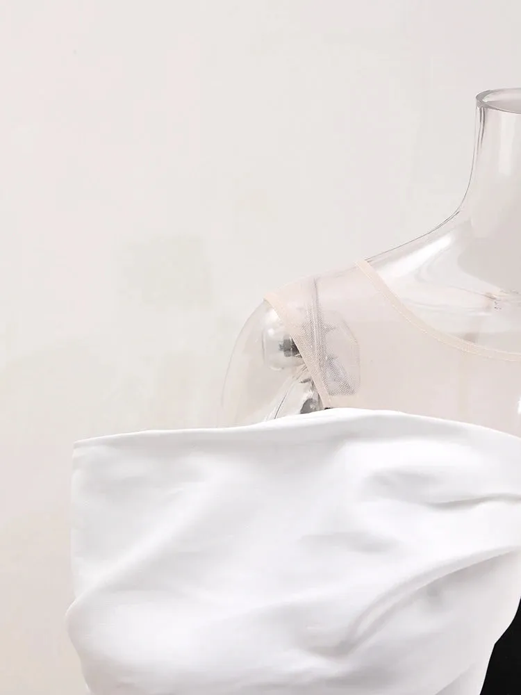 Estelle  Bow Mesh Spliced Dress