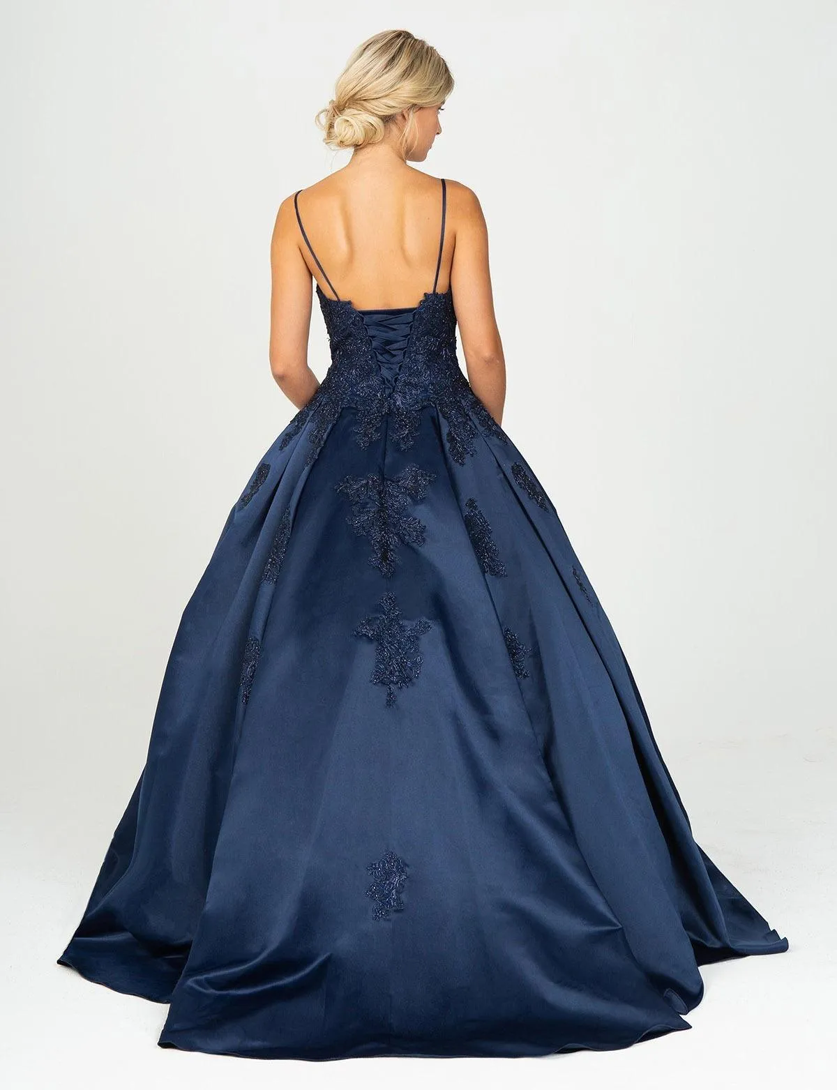 Eureka 9500 Appliqued Quinceanera Gown with Pockets