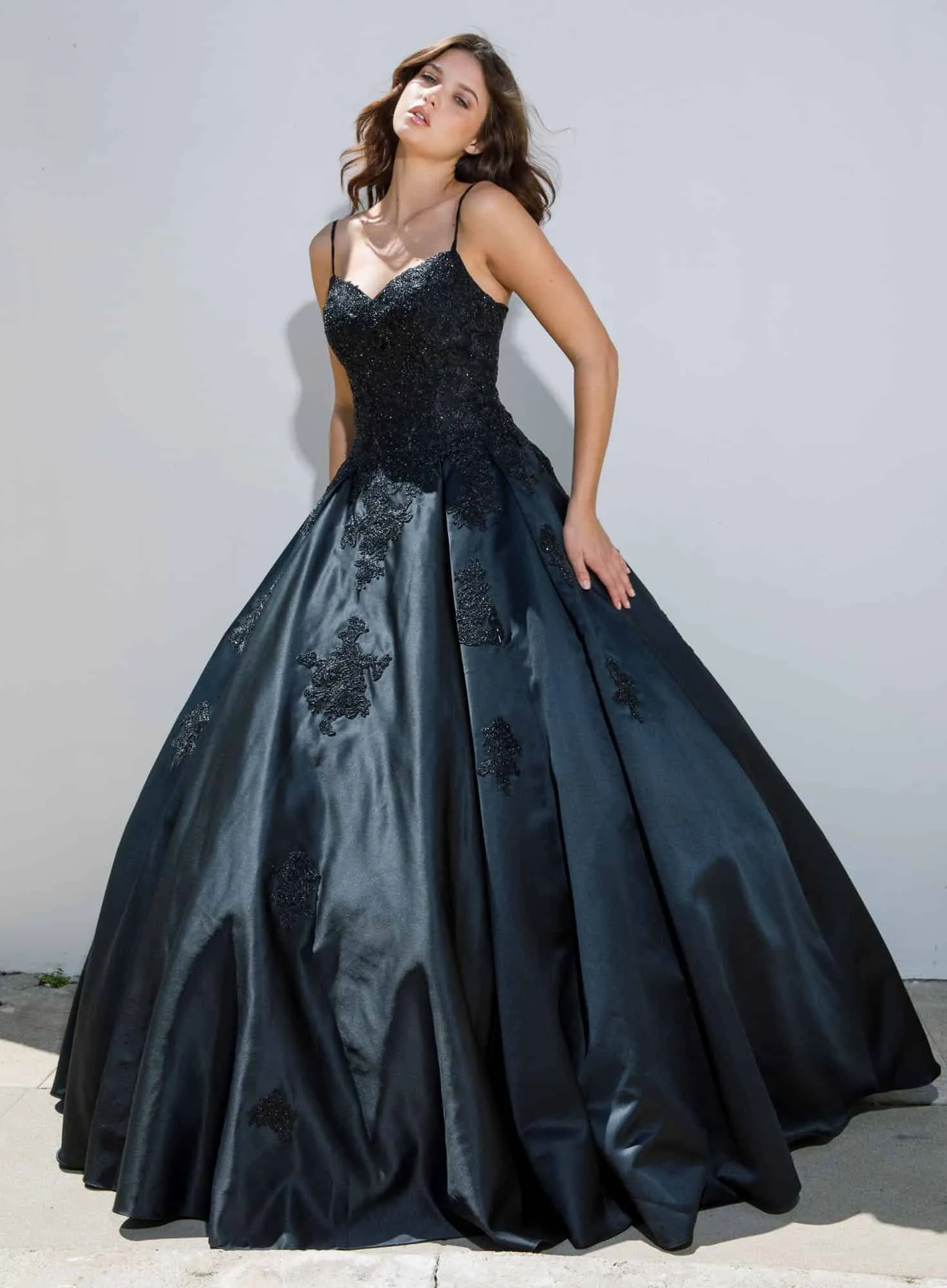 Eureka 9500 Appliqued Quinceanera Gown with Pockets
