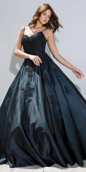 Eureka 9500 Appliqued Quinceanera Gown with Pockets