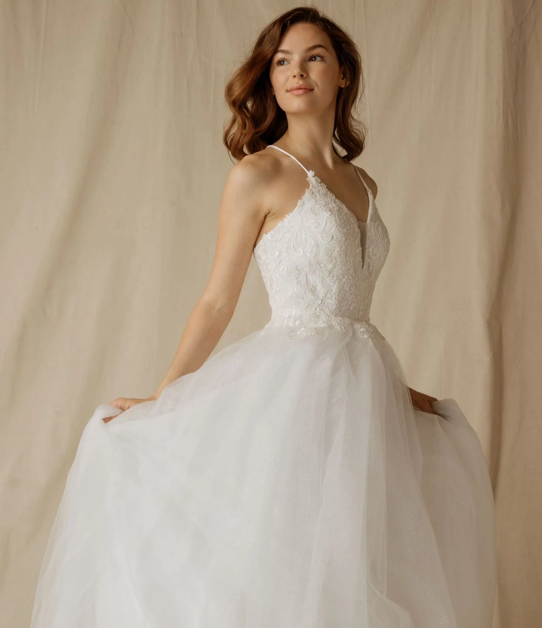 Eureka 9901 Floor Length V-Neck Glitter Long Prom Dress