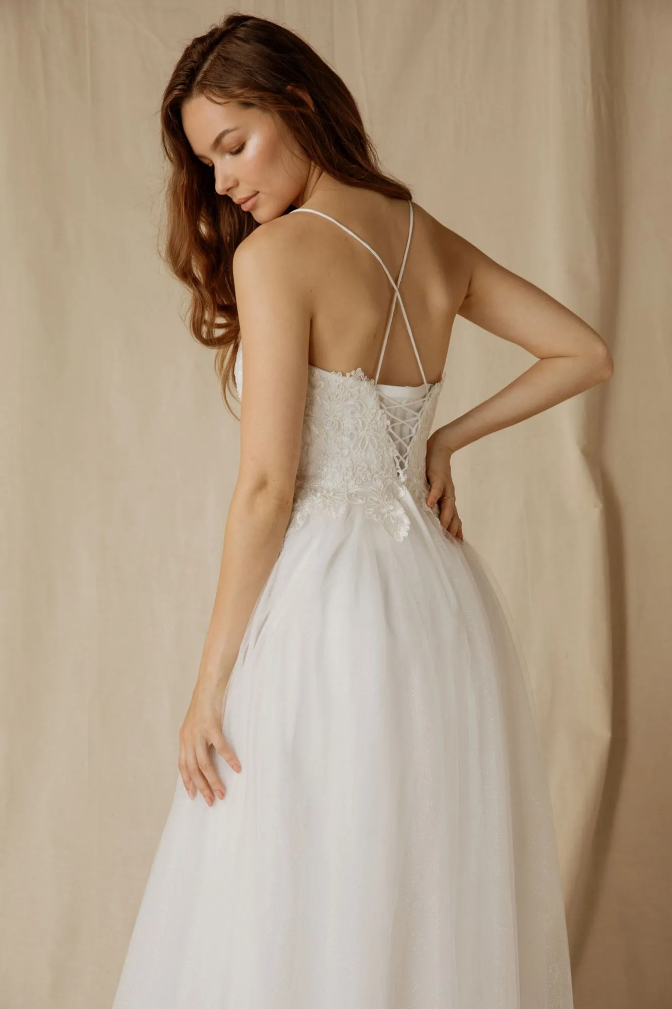 Eureka 9901 Floor Length V-Neck Glitter Long Prom Dress