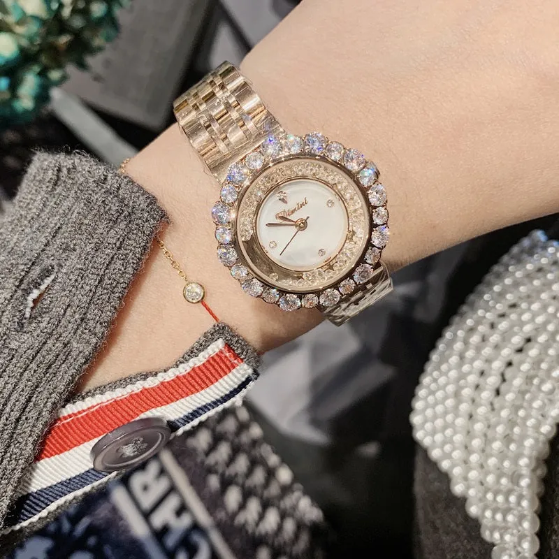 Fashion Inlaid Quicksand Dial Women's Watch