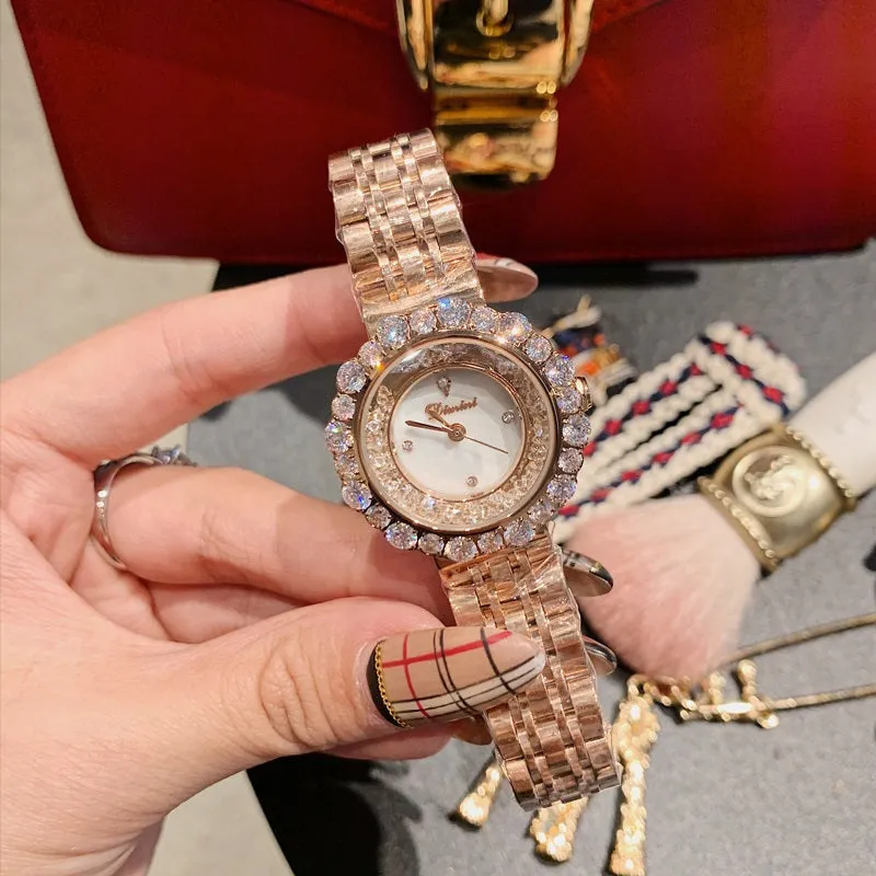 Fashion Inlaid Quicksand Dial Women's Watch