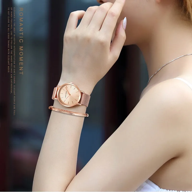 Fashion Mesh Strap Women's Watch