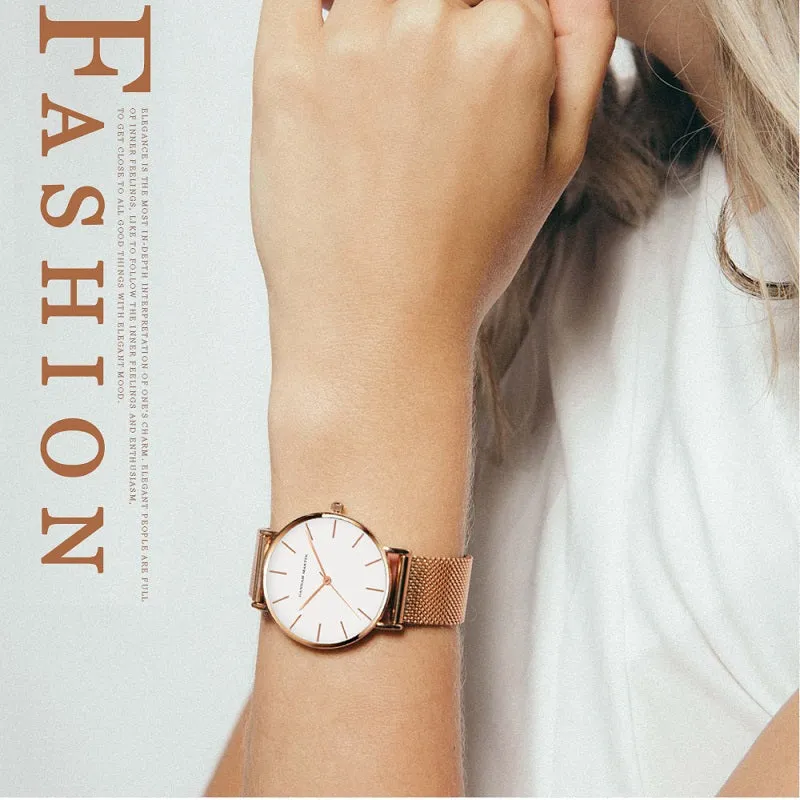 Fashion Mesh Strap Women's Watch