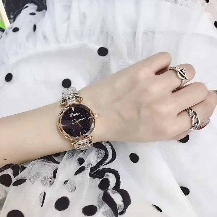 Fashion Starry Sky Dial Women's Watch