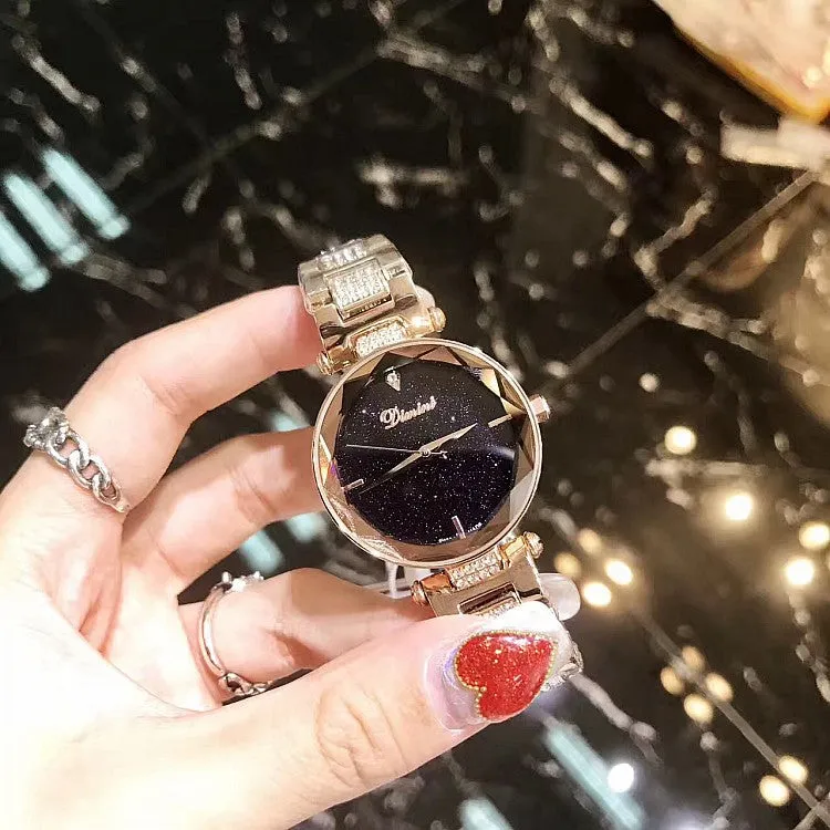 Fashion Starry Sky Dial Women's Watch
